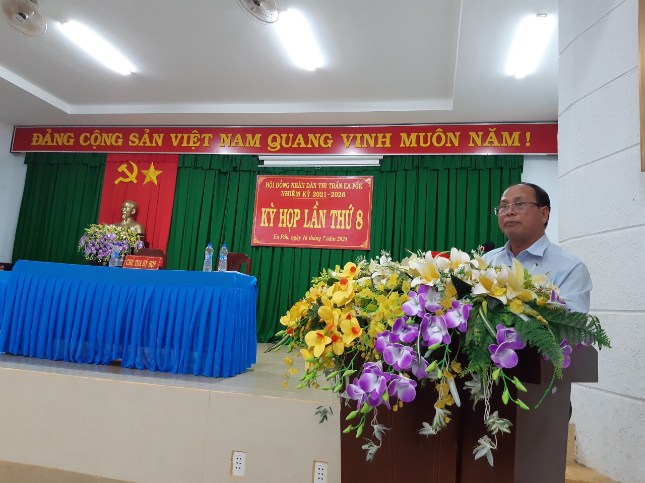 KỲ HỌP THỨ 8 HĐND THỊ TRẤN EAPỐK KHÓA IX, NHIỆM KỲ: 2021 - 2026
